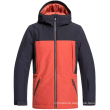 Winter jacket for men waterproof contrast color design ski snow jacket 2021 with big pockets